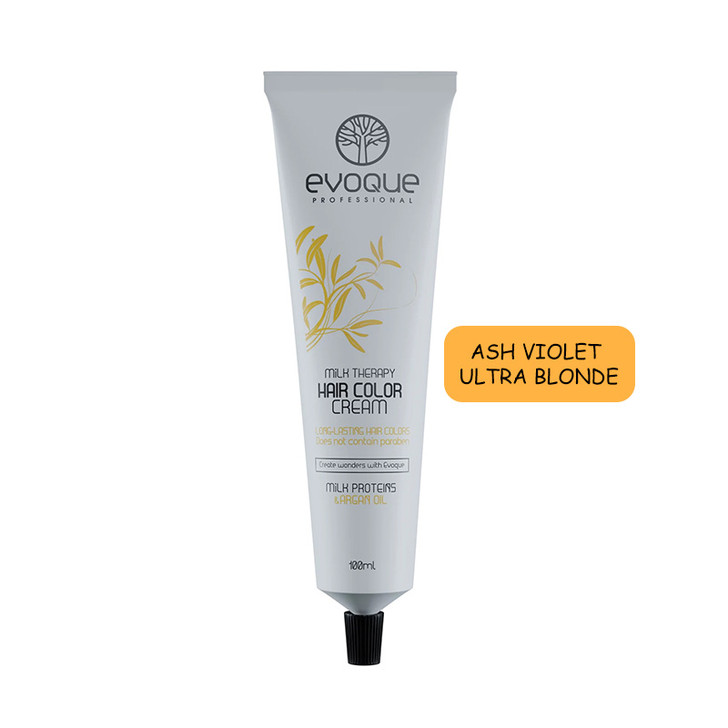 EVOQUE MILK THERAPY HAIR COLOR 100ML # 12.12 ASH VIOLET ULTRA BLONDE