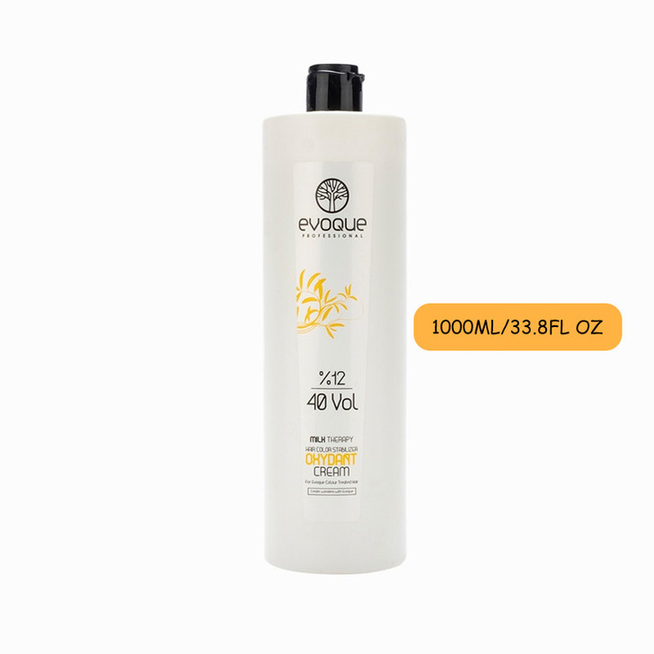 EVOQUE OXYDANT MILK THERAPY CREAM 40 VOLUME 1000 ML 33.8 FL OZ