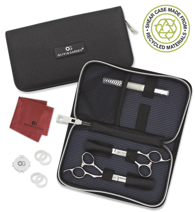 OLIVIA GARDEN SILK CUT PRO LARGE CASE DEAL 5.75*