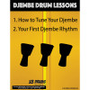 Ruby Pro African Djembe, Small with Free Lessons