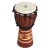 Kalimantan Djembe with Tattoo Gryphon, 19-20" Tall x 9-10" Head