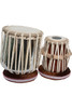 banjira Jori Tabla Set, Brass Nickel Plated Dhamas and 5.75