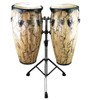 Tycoon Supremo Select Series Conga Set Willow Finish w/ Double Stand