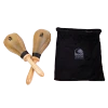 Toca T3142 standard rawhide maracas with included black cloth carrying bag.