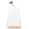 Toca Timber Tone Cowbell 4528-T with innovative wooden tone block and white powder coat finish, front view.