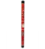 Toca Everpour 48-inch Red Cueca rainstick featuring hand-painted Chilean dancer artwork.