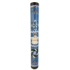 Toca Everpour 24-inch Blue Cueca rainstick featuring hand-painted Chilean dancer artwork.