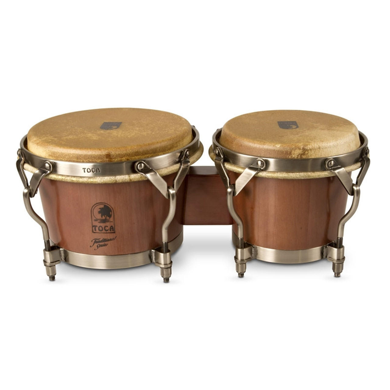 Toca Traditional Series Bongos, Dark Walnut - X8 Drums