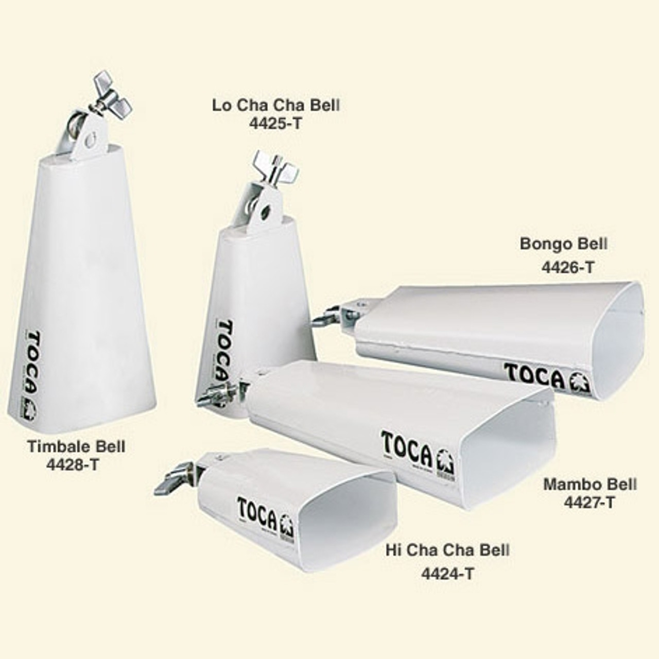 Toca 4424 T Contemporary Series Cowbell High Cha Cha White