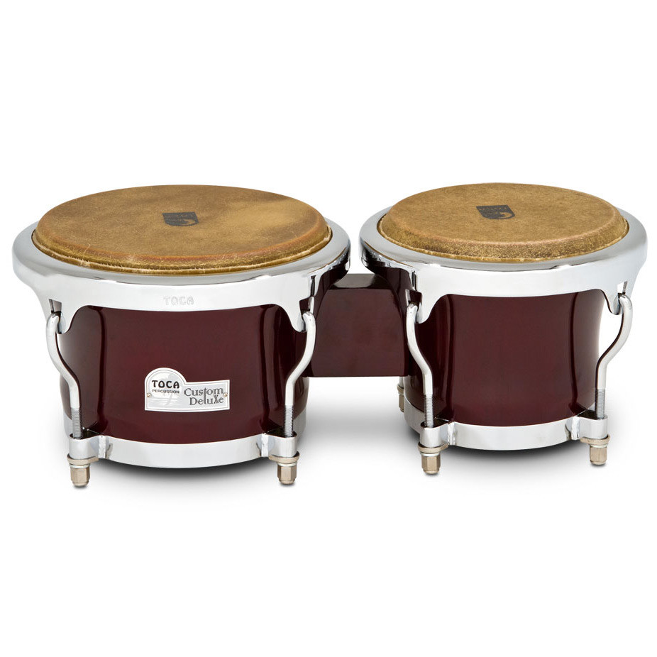Toca Custom Deluxe Wood Bongos - X8 Drums