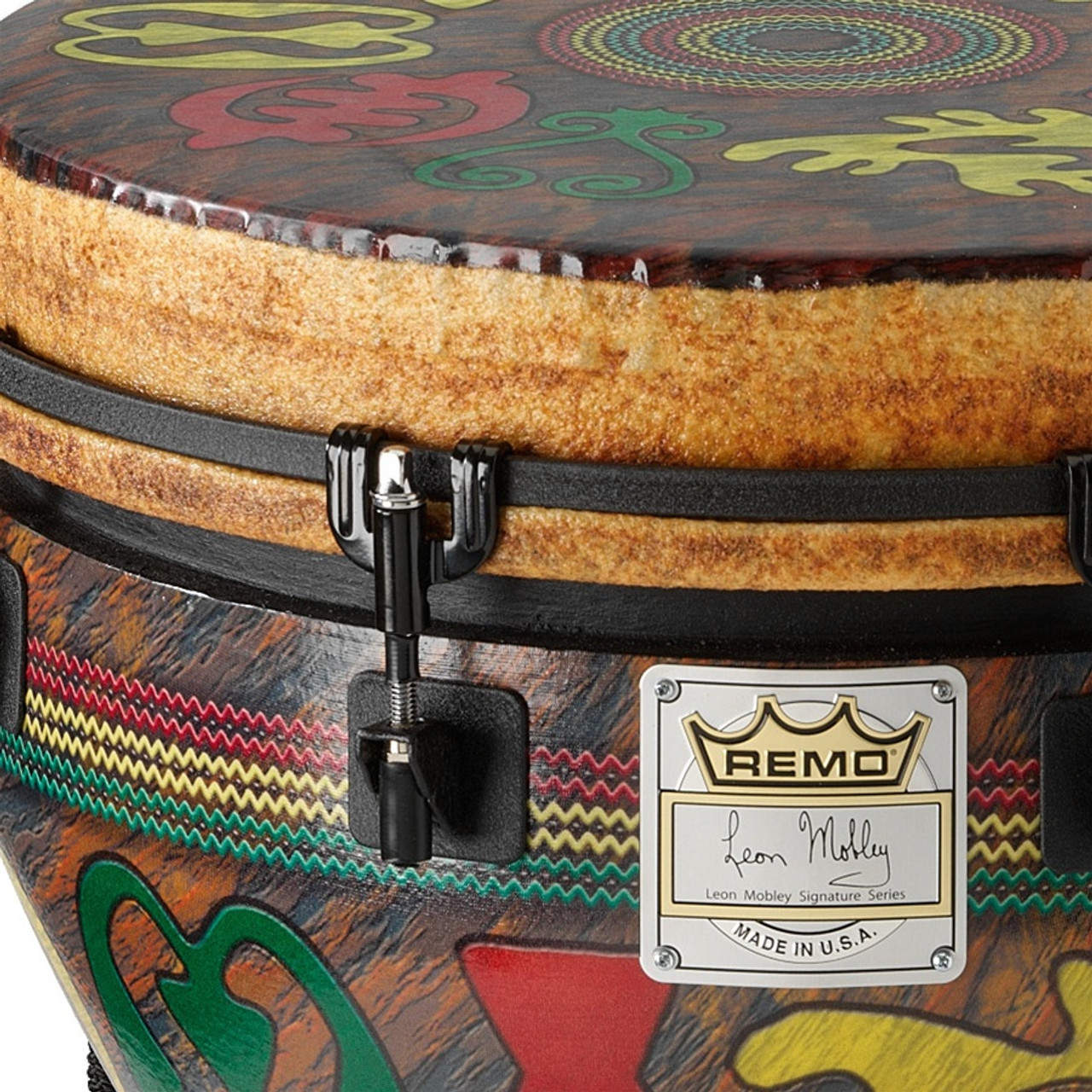 Remo Designer Series Djembe, Adinkra, Key-Tuned - 14