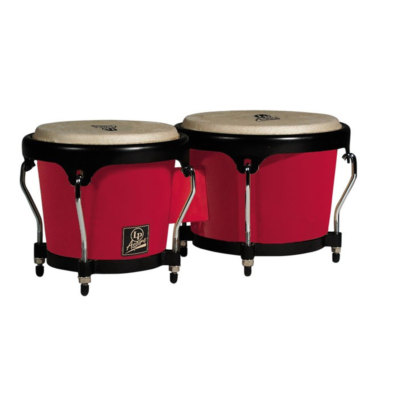 LP Aspire Fiberglass Bongos, Red (LPA601F-RD) - X8 Drums