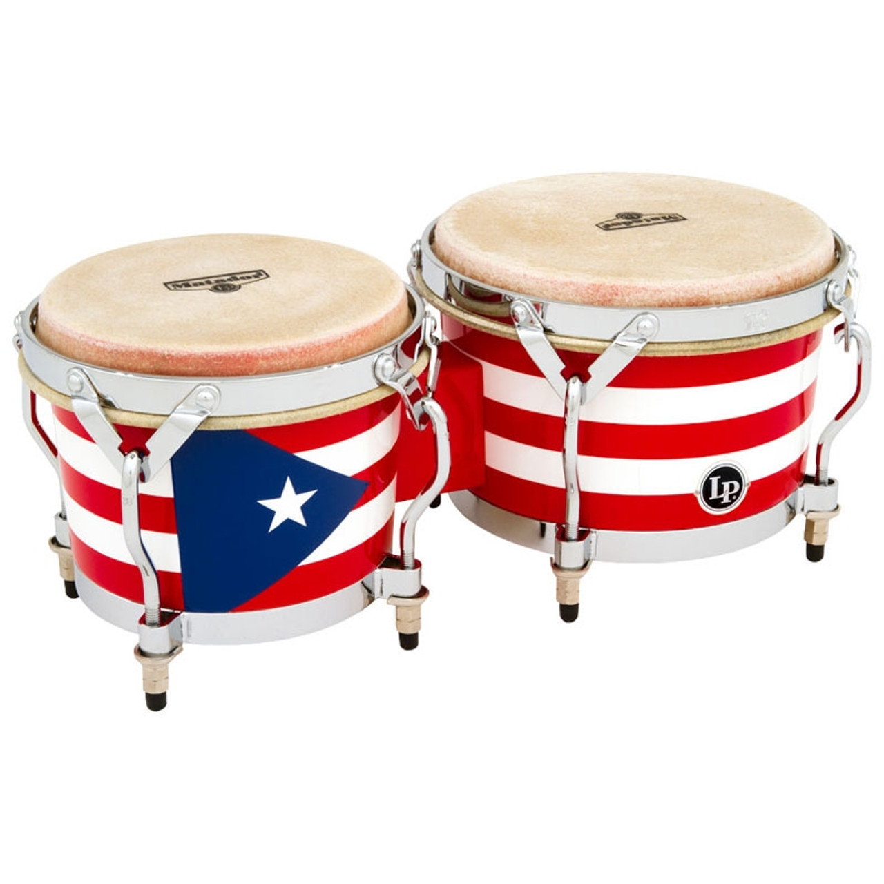 LP Matador Puerto Rican Heritage Wood Bongos - Free Shipping