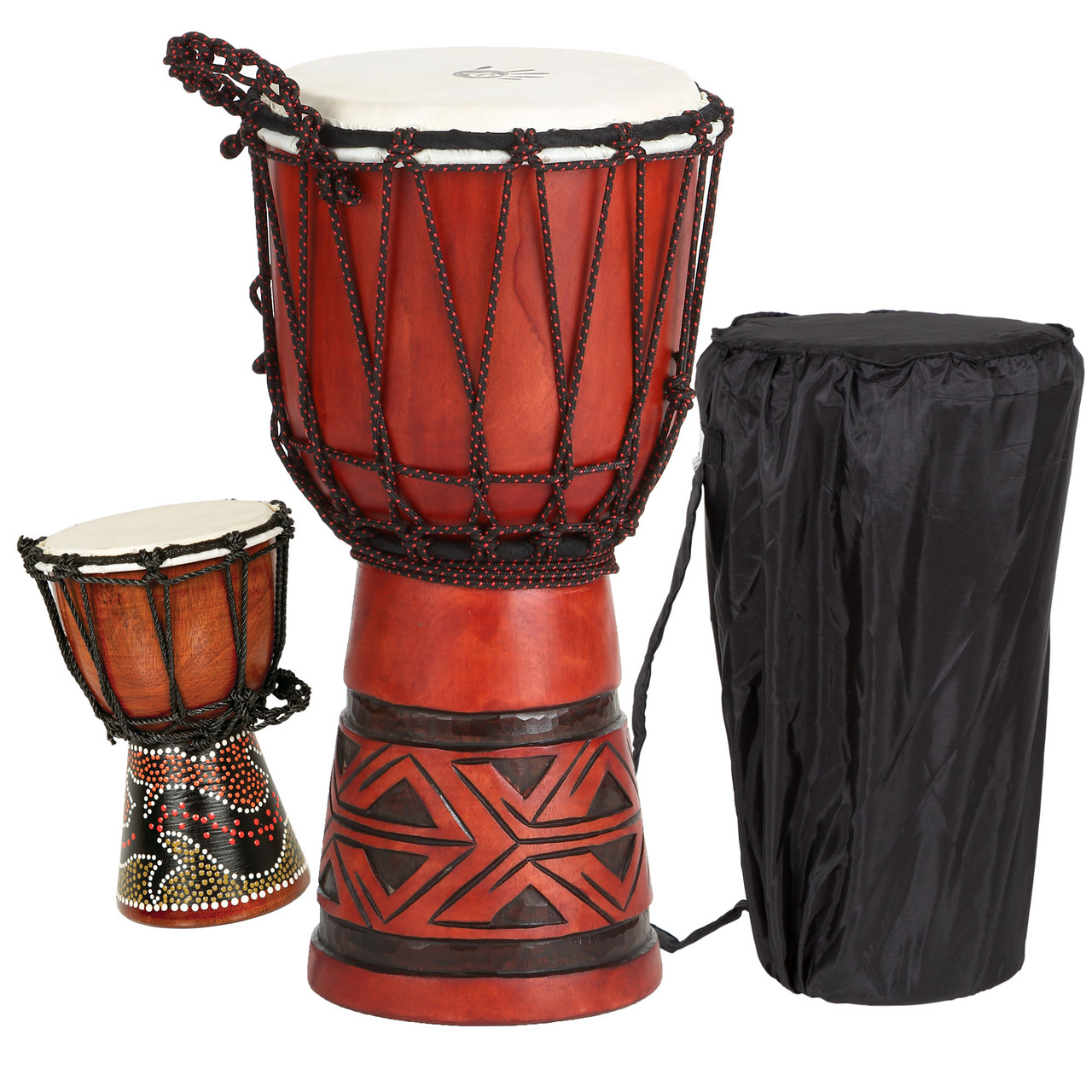 Djembe Drum 10inch Musical Instruments Hand Drums, Adult African Drums，Mu