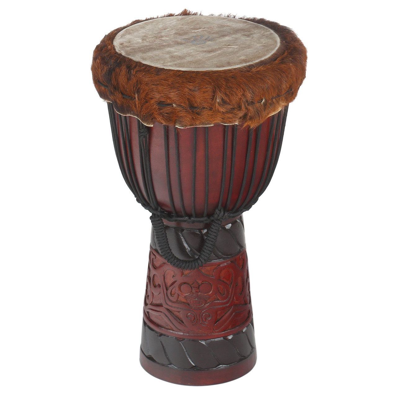 World Tribal African Djembe, Hand Carved - Free Shipping