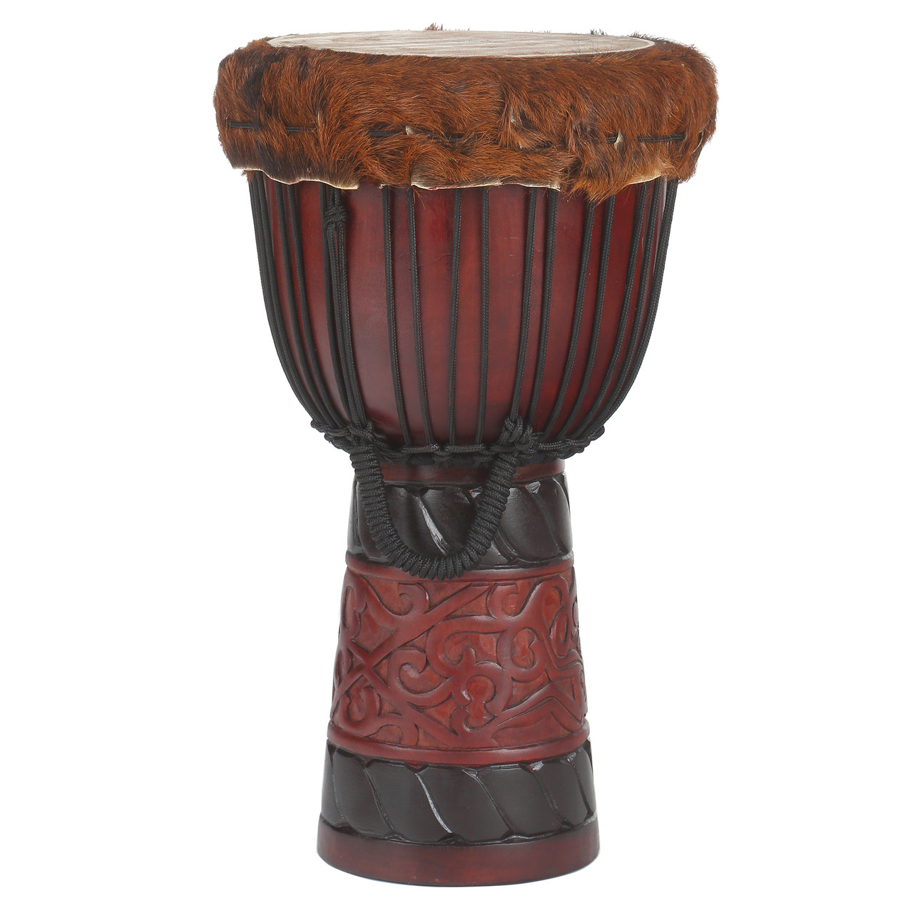 World Tribal African Djembe, Hand Carved - Free Shipping