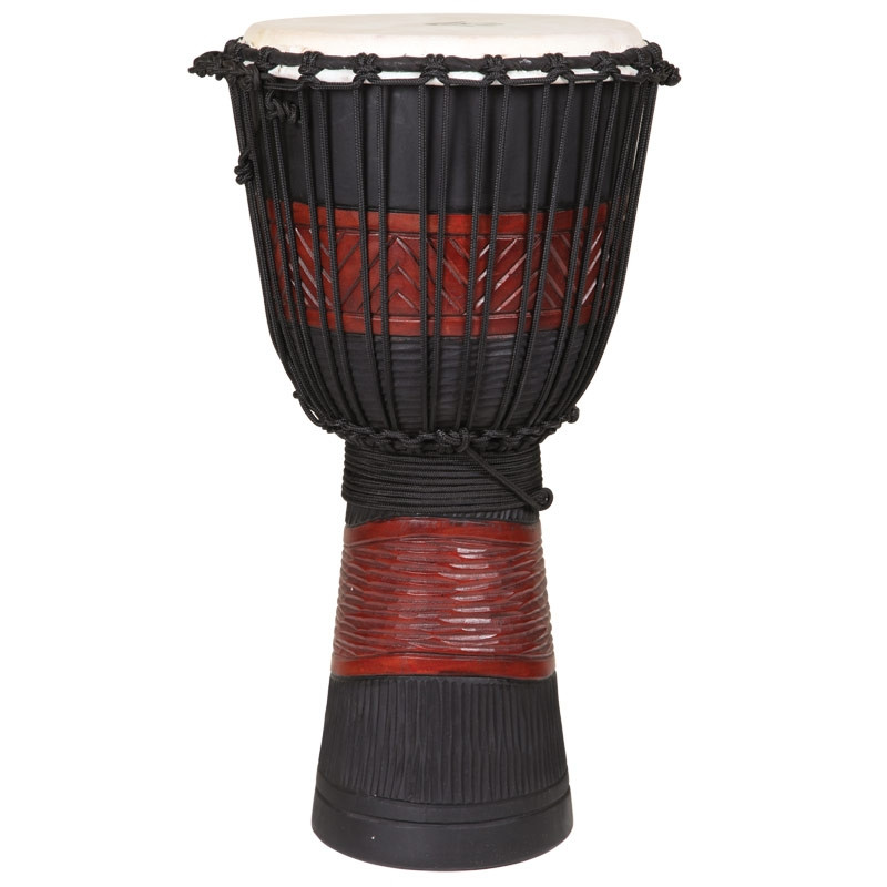 Red Black African Djembe, 23-24