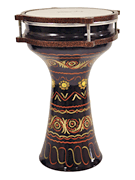 Orientalische Aluminium 8 x 14,5 Darbuka Percussion, Türkische Darbuka