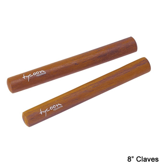 Tycoon Hardwood Claves - X8 Drums