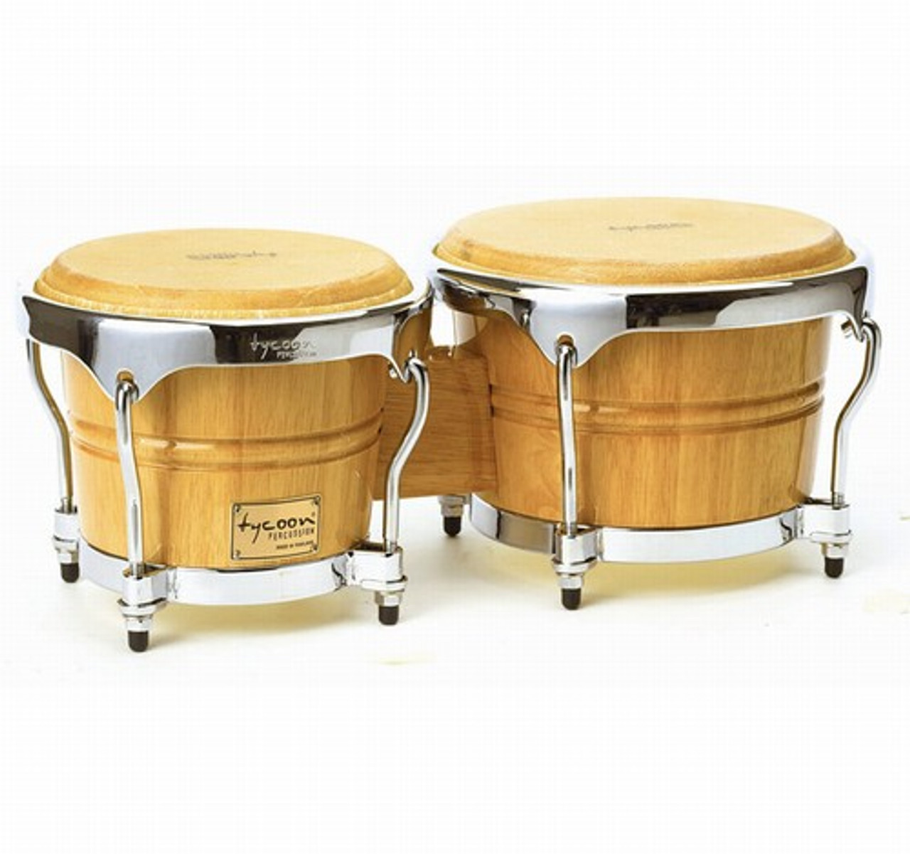 Bongo - Tycoon Percussion 800 Series 7 & 8 1/2, Natural Wood