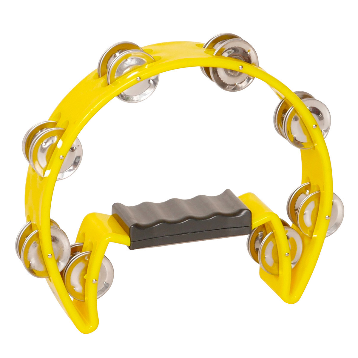 X8 Drums Crescent Tambourine, Yellow X8 Drums