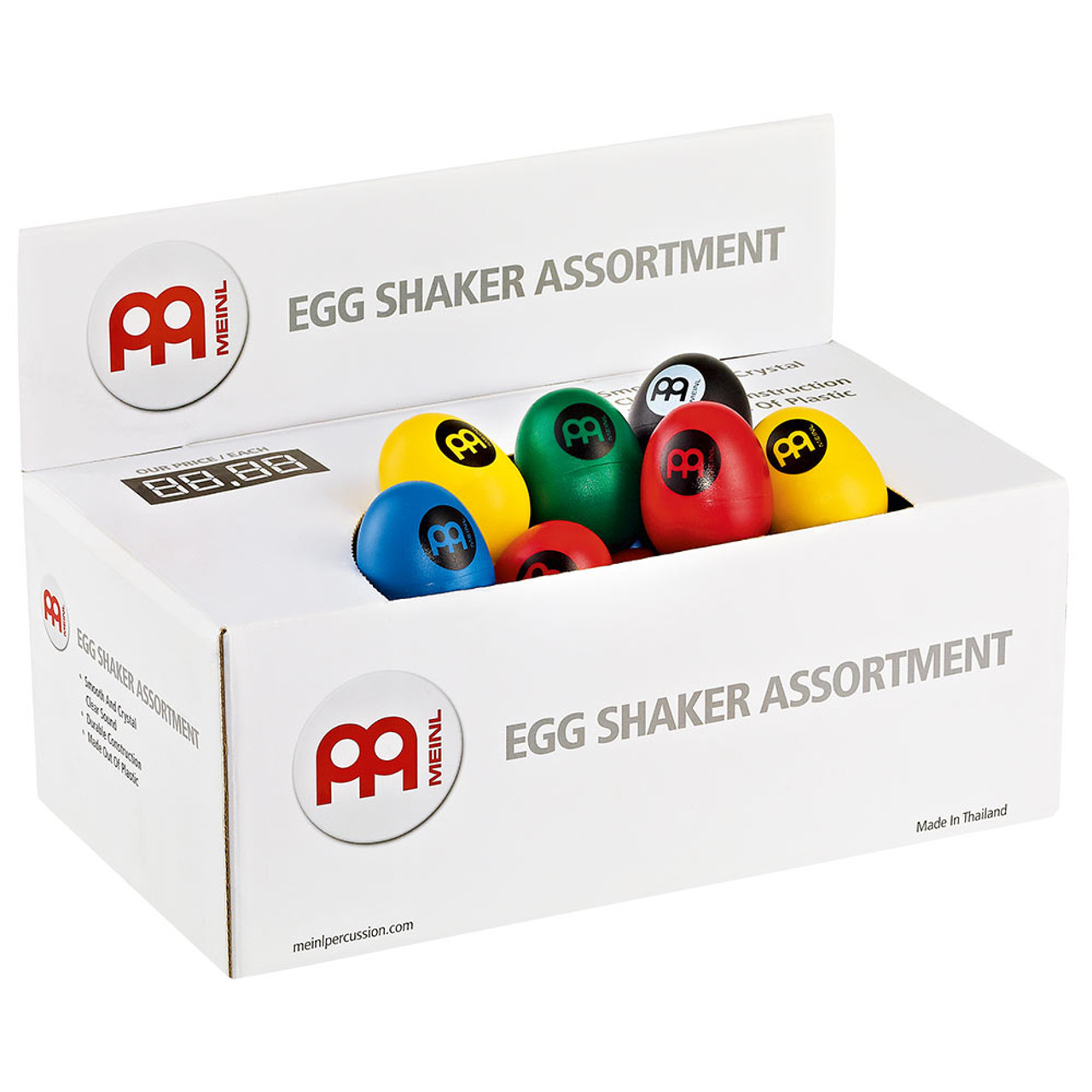 Meinl Egg Shaker Assortment Box, 60 Egg