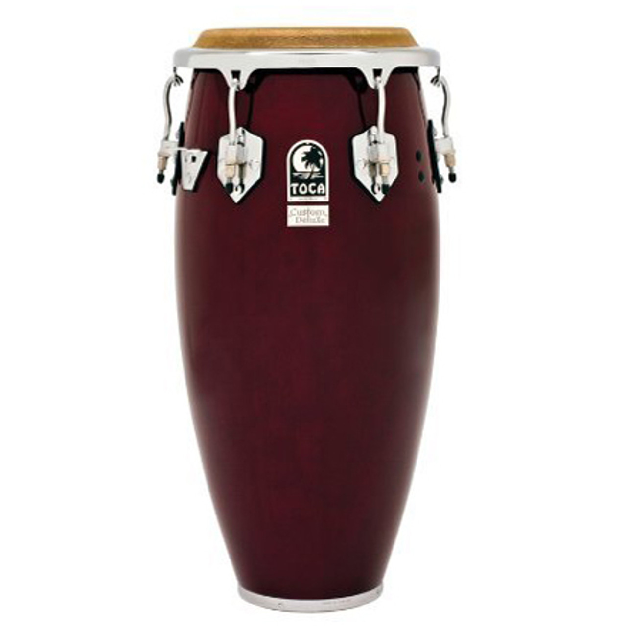 Toca 4611-3/4DW Custom Deluxe 11-3/4 in. Conga Drum, Dark Wood