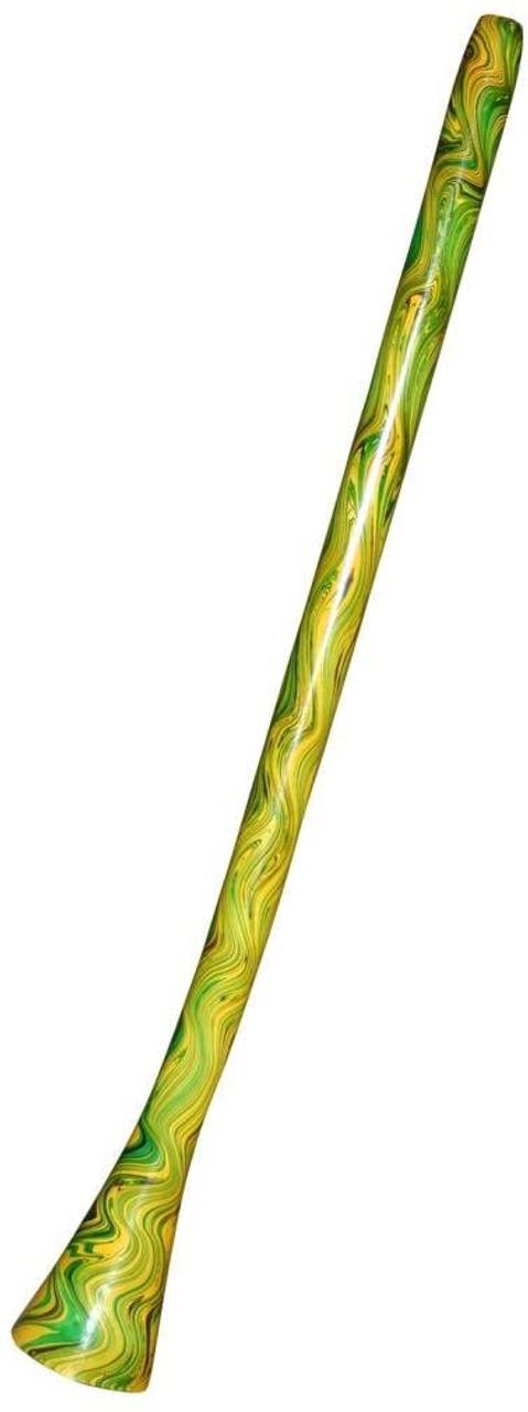 Toca Duro Didgeridoo, Large - Green Swirl Design 