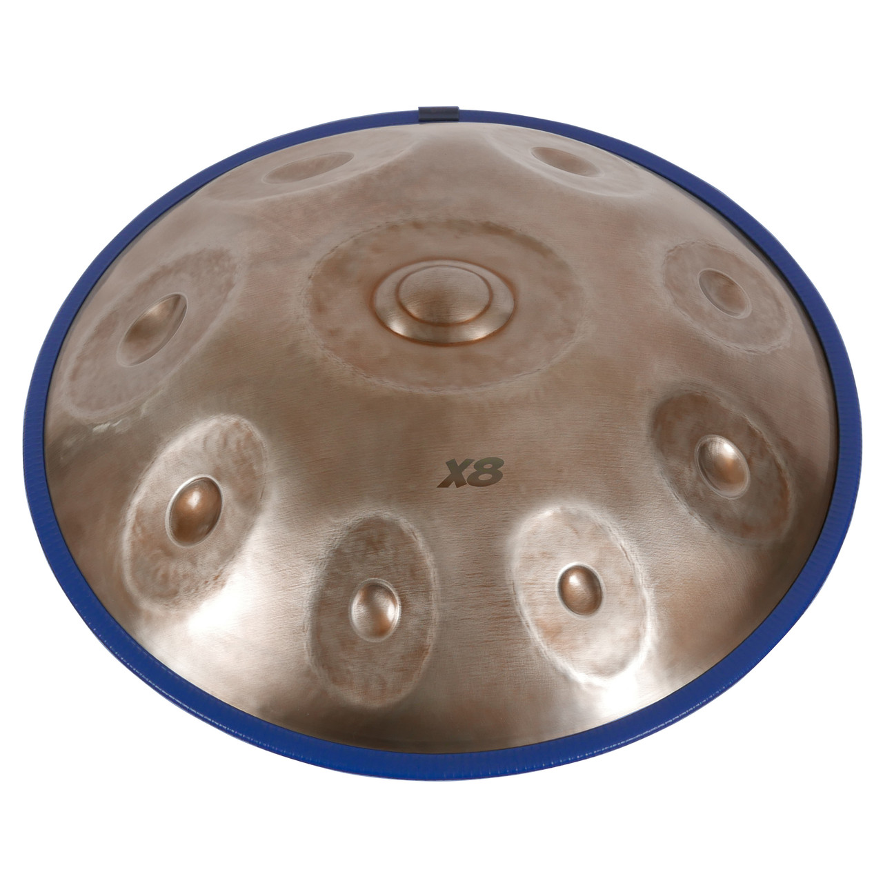 X8 Pro Gold Series Handpan E Pakmoon, Stainless Steel w/ Bag (X8HPE-G) - X8  Drums