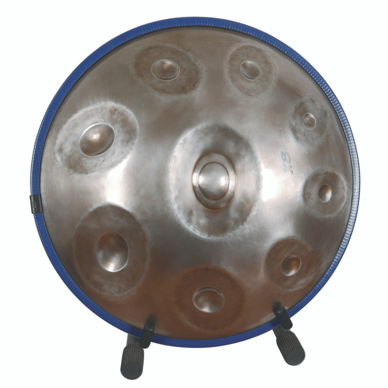 X8 Pro Gold Series Handpan E Pakmoon, Stainless Steel w/ Bag (X8HPE-G) - X8  Drums