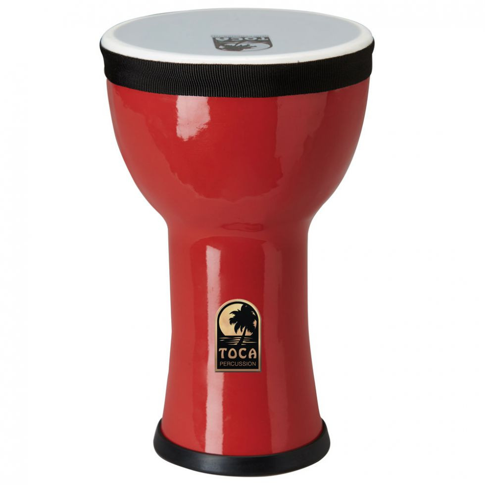 TOCA Djembe Freestyle 17.78 Cm Fiesta Red - Tamburo A Mano In Materiale Sintetico Leggero Per Principianti - Foto 7