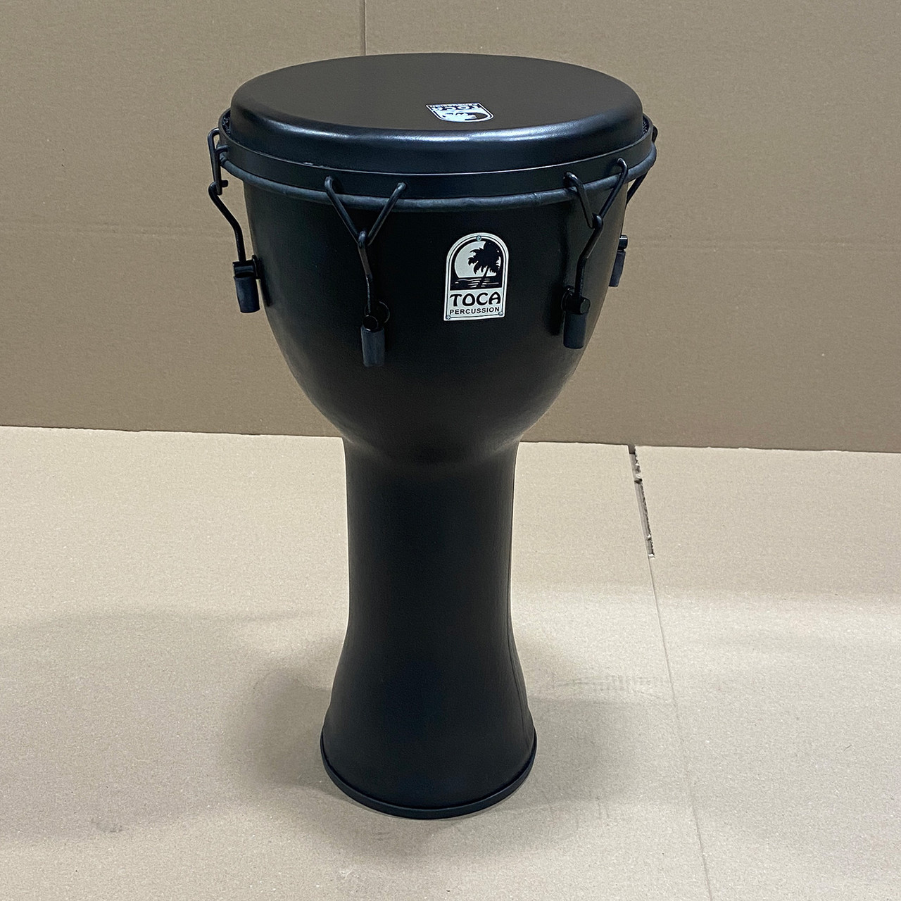 OPEN BOX SALE: Toca Black Mamba Mechanically Tuned Djembe, 12 in