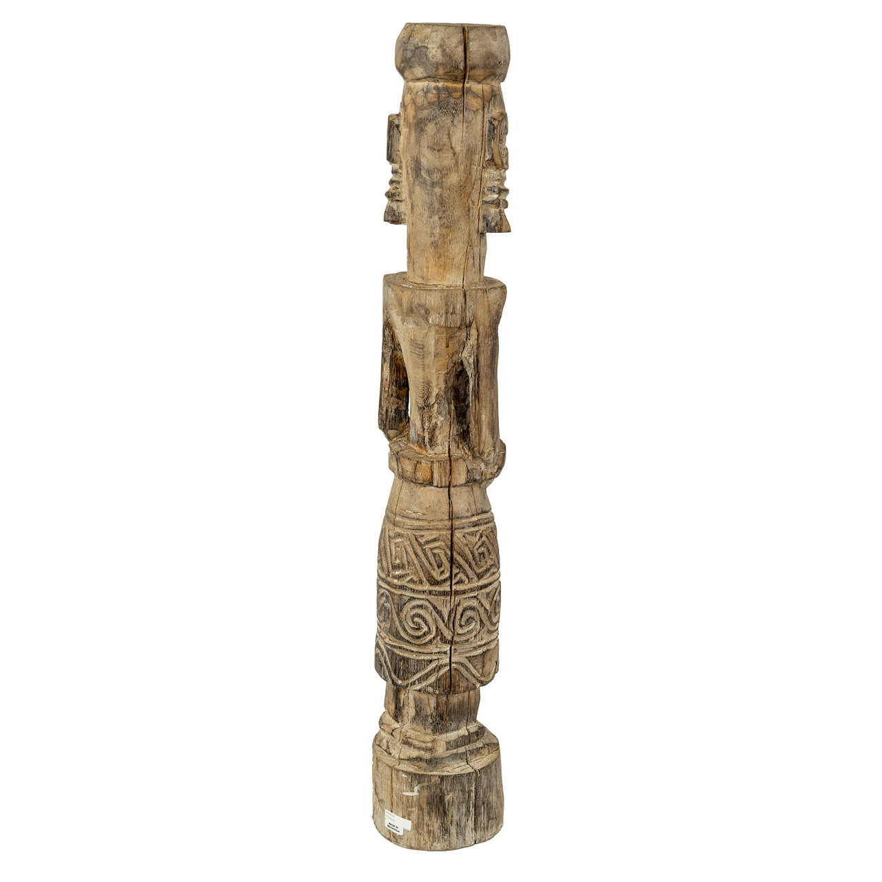 Primitive African Tribal Village Woman Statue, 24 Inches Tall
