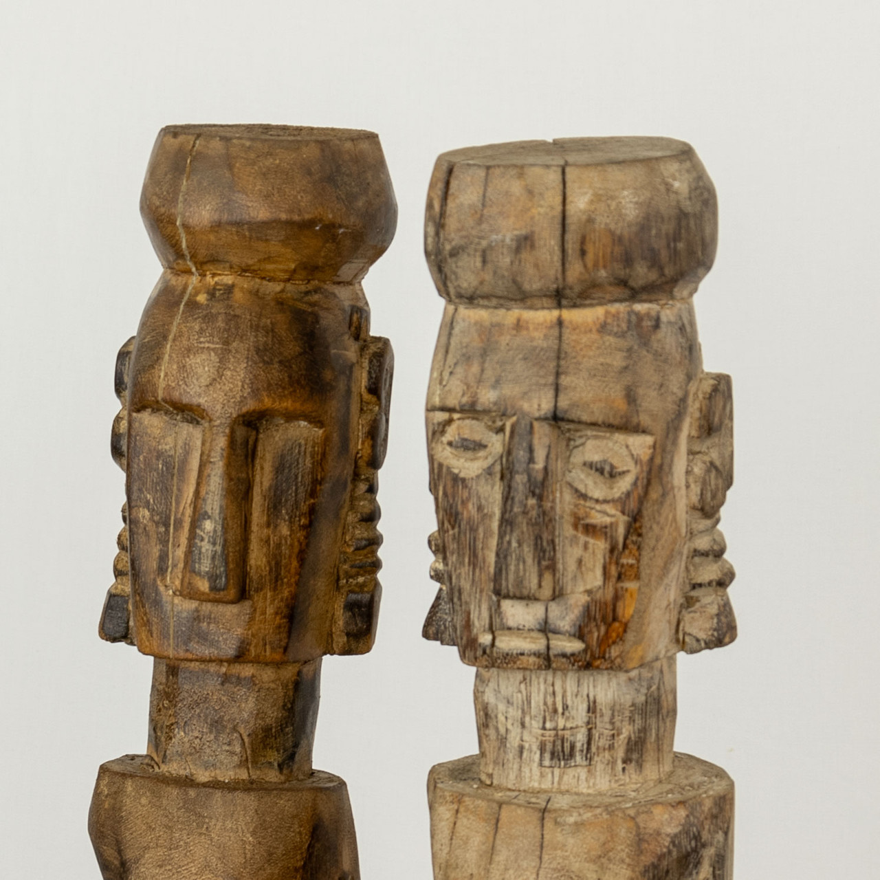 Primitive African Tribal Village Woman Statue, 24 Inches Tall