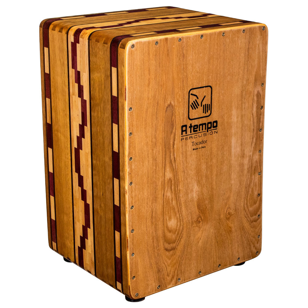 A Tempo Tocador Flamenco Cajon, Mohena and Purpleheart + Bag (CJ