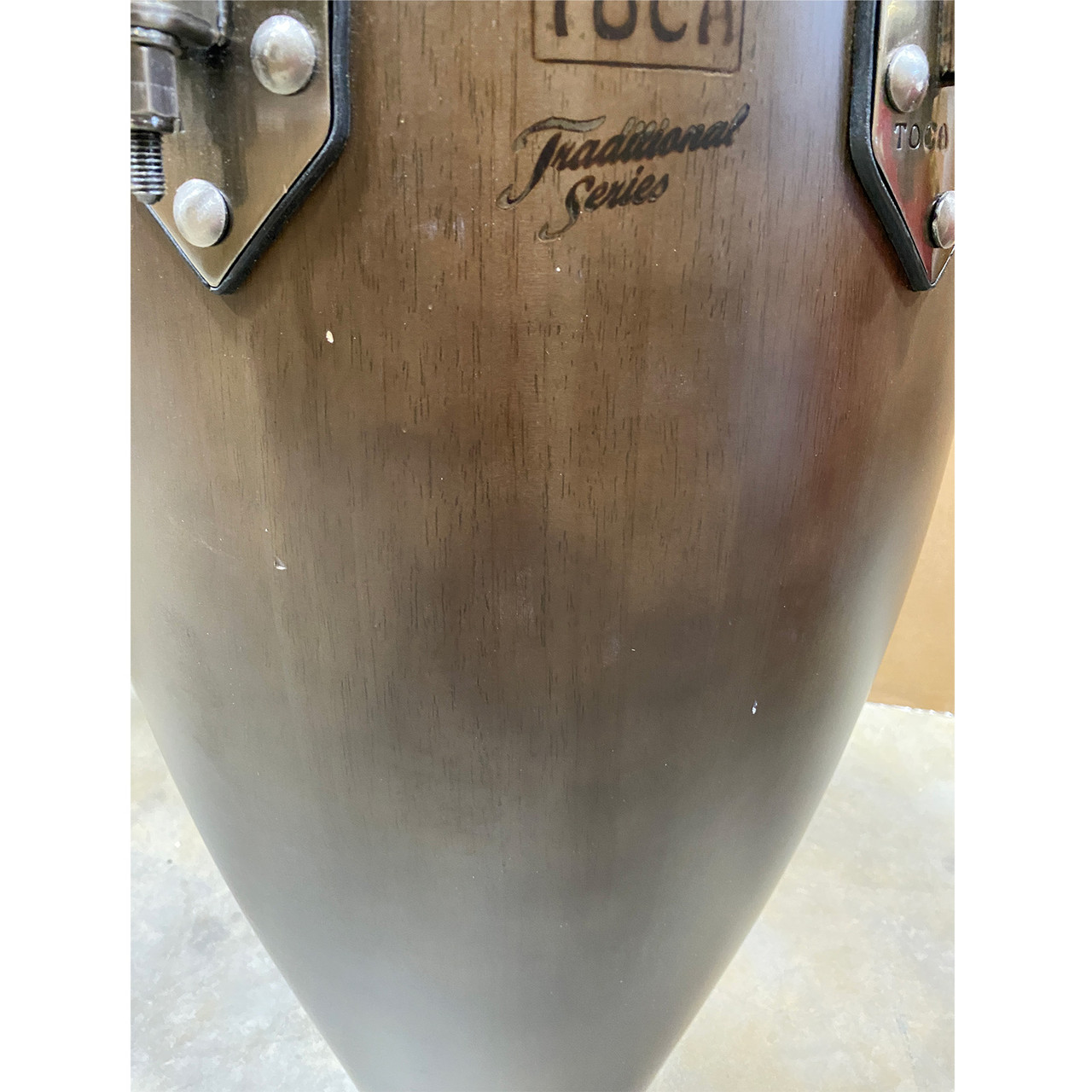 OPEN BOX SALE: Toca Traditional 11-3/4 in. Conga Drum, Dark Walnut