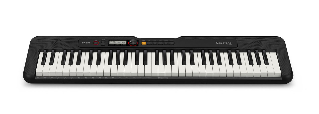 Casio CT-S200 Casiotone Portable Keyboard, Black - X8 Drums