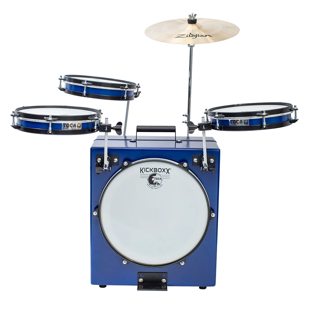 Toca KickBoxx Pro Suitcase Drum Set (TKSDS-PRO-BL) - X8 Drums