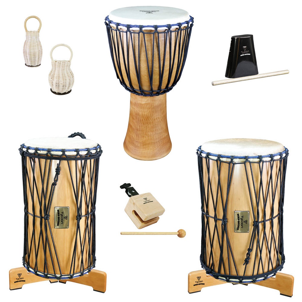 Tycoon World Rhythms Collection – West African Set (Djembe, Djuns