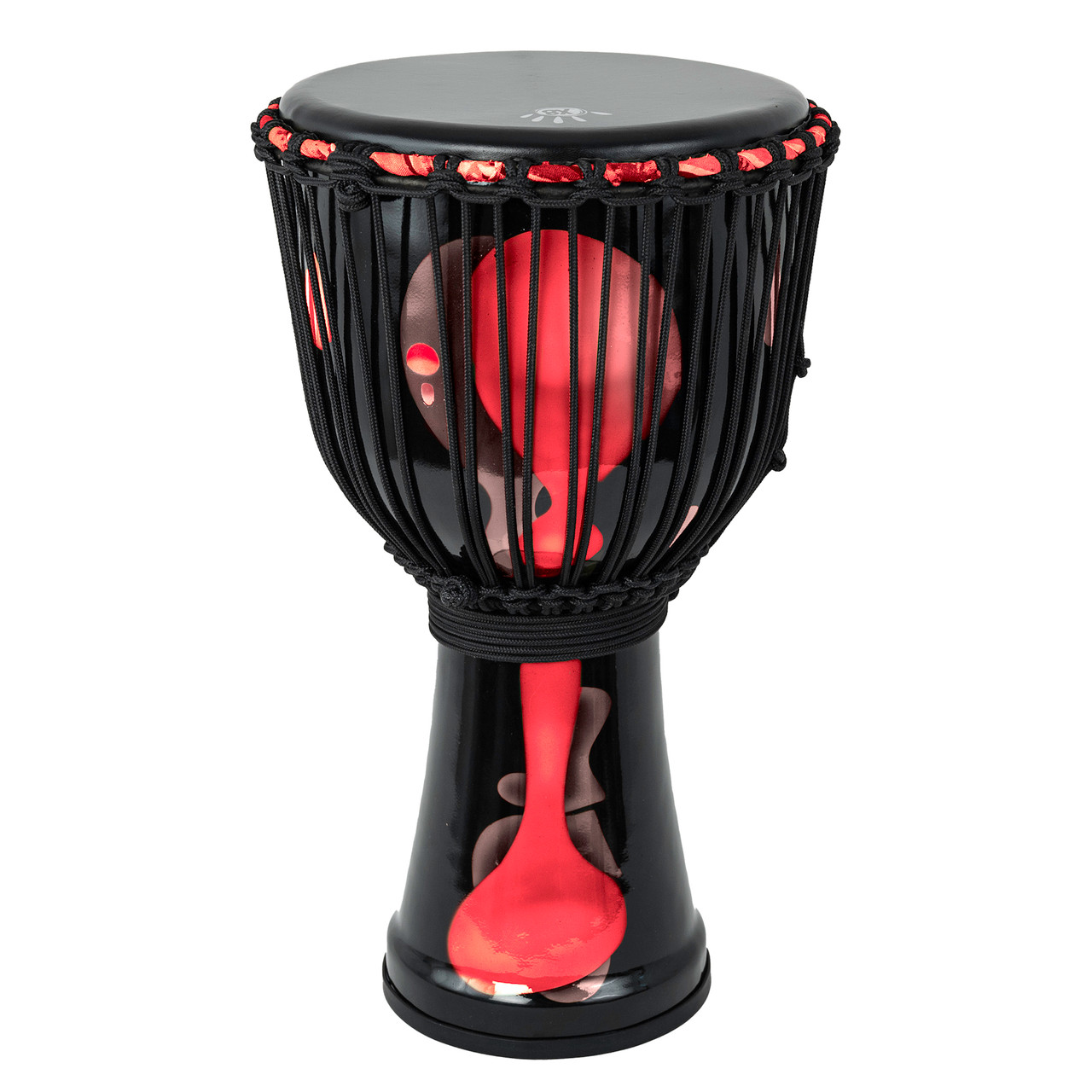 X8 Drums Blackout Lava Lamp Djembe 12 in. Red Multi Fade