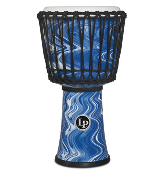 LP 10 in. Rope Tuned Circle Djembe with Perfect-Pitch Head, Blue Marble LP 10 in. Rope Tuned Circle Djembe with Perfect-Pitch Head, Blue Marble