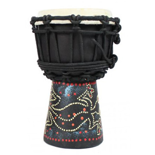 Toca Freestyle Rope Tuned 4" Mini Djembe, Painted Gecko