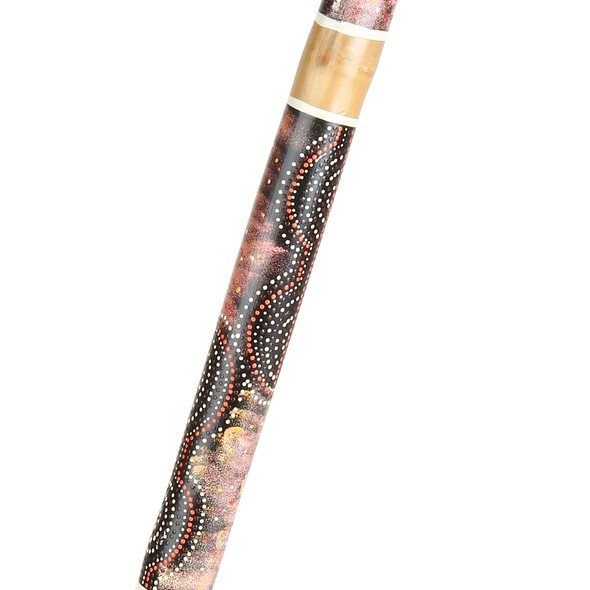 Bamboo Didgeridoo, Hand Painted Celestial Design w/ Bag