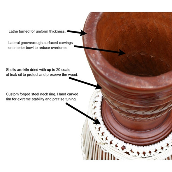 Ivory Elite Professional Djembe Drum 12x24