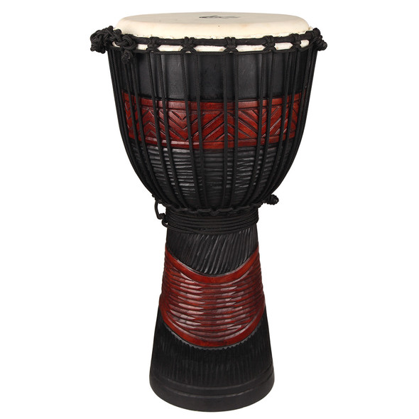 X8 Drums 10" Red Black Djembe