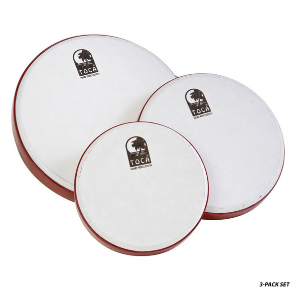 Toca Freestyle Frame Drums - 3 Pack with Bag