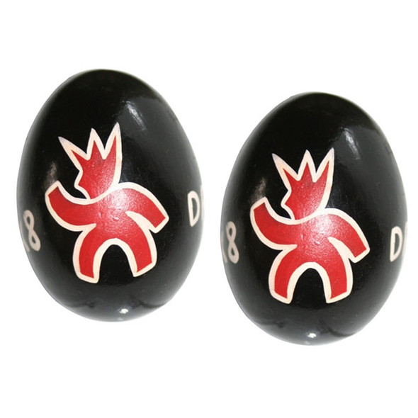X8 Drums Hand Painted Wooden Egg Shakers, Pair