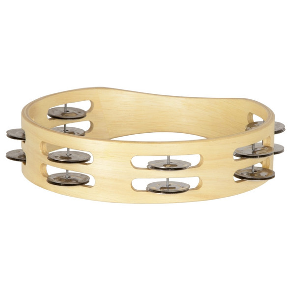X8 Drums Round Wooden Tambourine