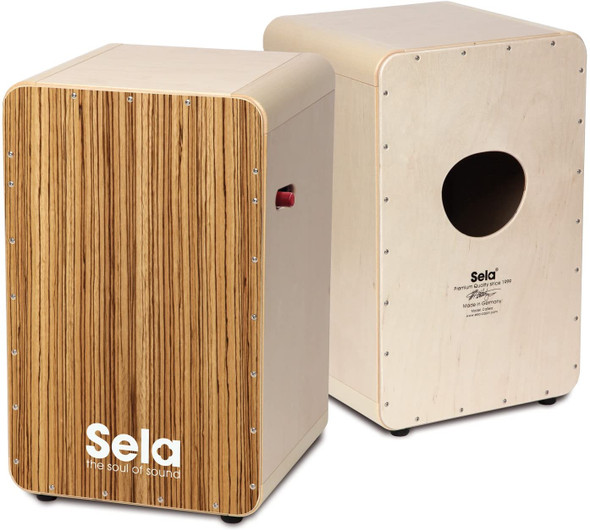 Sela SE 012 CaSela Pro Zebrano Professional Cajon with Snare On/Off Mechanism