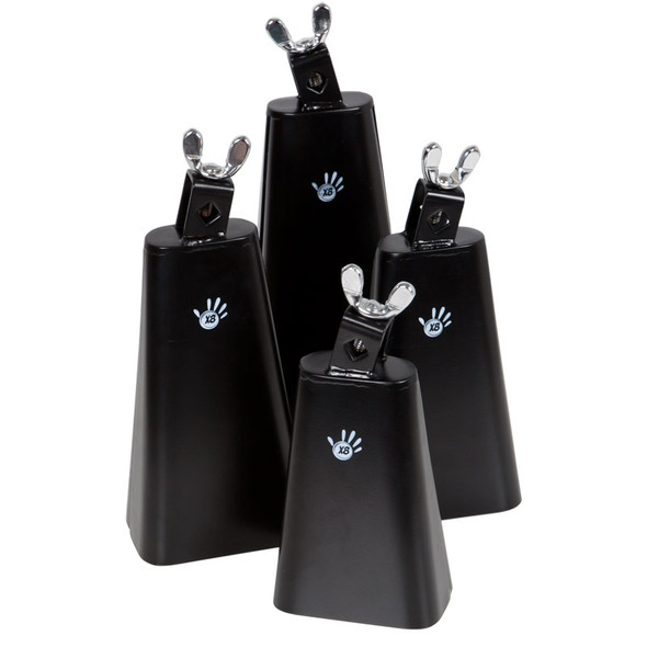 Black Powder Coated Cowbells 9"